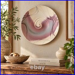 Vintage Matthew Patton Studio Pottery Wall Bowl Signed 1989 17 Vintage Matthew Patton Studio Pottery Wall Bowl Signed 1989 17