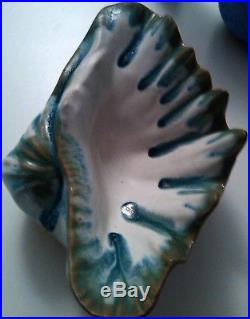 Vintage McCarty /McCartys Pottery Clam Shell Bowl / Mississippi