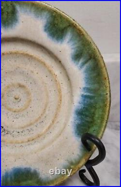 Vintage McCarty Pottery Drifting Surf Shallow Bowl Unique Piece