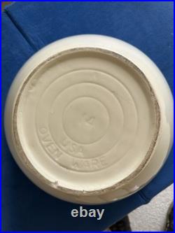Vintage McCoy # 14Mixing Nesting Bowl 14 Pink Blue Stripe Country Farmhouse
