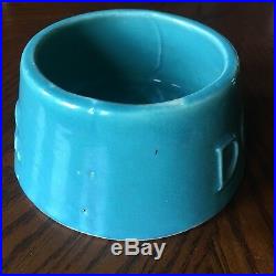 Vintage McCoy Dog Bowl Beautiful Color Free Shipping