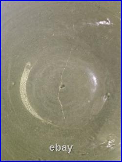 Vintage McCoy Large Green Glazed SUNBURST 9 3/4 DIAMETER