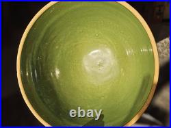 Vintage McCoy Large Green Glazed SUNBURST 9 3/4 DIAMETER