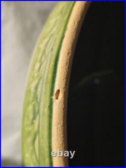 Vintage McCoy Large Green Glazed SUNBURST 9 3/4 DIAMETER