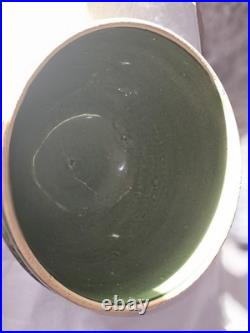 Vintage McCoy Large Green Glazed SUNBURST 9 3/4 DIAMETER