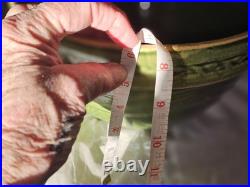 Vintage McCoy Large Green Glazed SUNBURST 9 3/4 DIAMETER