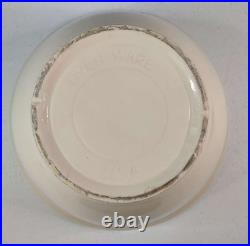 Vintage McCoy Pink Blue Stripe Set Bean Pot Ovenware Mixing Bowl 6 7 8 12