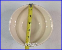 Vintage McCoy Pink Blue Stripe Set Bean Pot Ovenware Mixing Bowl 6 7 8 12