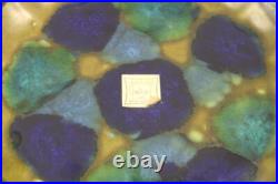 Vintage McCoy Pottery 5 Pc Fruit or Salad Bowl Set #916 Purple & Green With Label