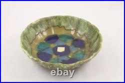 Vintage McCoy Pottery 5 Pc Fruit or Salad Bowl Set #916 Purple & Green With Label