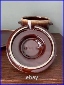 Vintage McCoy Pottery Drip Glaze Soup Tureen Bean Pot with Plate, Lid and Ladle