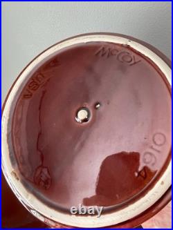 Vintage McCoy Pottery Drip Glaze Soup Tureen Bean Pot with Plate, Lid and Ladle