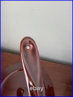 Vintage McCoy Pottery Drip Glaze Soup Tureen Bean Pot with Plate, Lid and Ladle