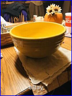 Vintage Mccoy 12 Yellow Pottery Large Ring Mixing Bowl Rare Find