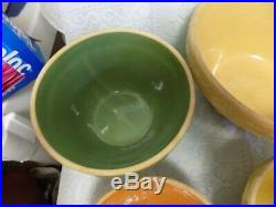 Vintage Mccoy Bowl Setstonewaregirl Watering Flowers4 Pcearth Tones