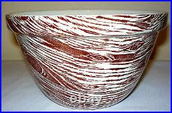 Vintage Medium Ross Sveback, Non Tent Faux Bois Ceramic Bowl Burleigh England