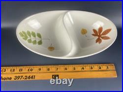 Vintage Metlox Central Park Shoreline Shape Divided Bowl Very Rare Pattern