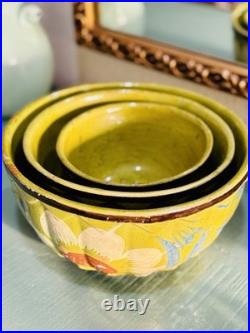 Vintage Mexican Nesting Bowls Set 3 From 1930's to 1940s Collections Set 3