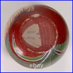 Vintage Mexican Tonala Hand Burnished Globular Tecomate Form Bowl C. 1930-40's