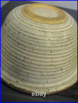Vintage MidCentury Modern Modernist Studio Art Pottery Bowl Signed Alan Vigland