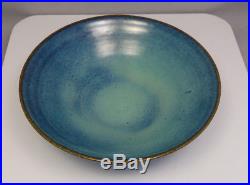 Vintage Mid Century Edwin & Mary Scheier Studio Art Pottery Robin Egg Blue Bowl