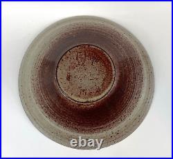 Vintage Mid Century Modern Accolay France Abstract Pottery Bowl 12