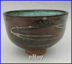 Vintage Mid Century Modern Edna Arnow Chicago Studio Art Pottery Bowl Signed