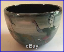 Vintage Mid Century Modern Polia Pillin Art Pottery Vase Pot Bowl