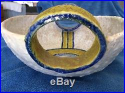 Vintage Mid Century Modern Raymor Fantoni ITALY Large Circle Handle Bowl