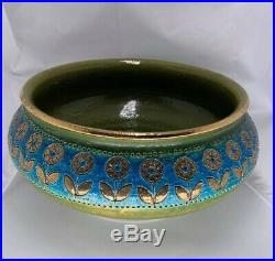 Vintage Mid Century Modern Rosenthal Netter Pottery Bowl Bitossi Aldo Londi