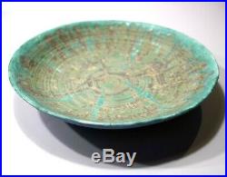 Vintage Mid Century Modern Signed Studio Pottery Bowl Exceptional 14 3/8