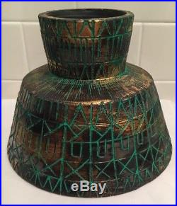 Vintage Mid Century Raymor Bitossi Italy Pottery Centerpiece Bowl 1960s