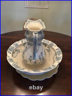 Vintage Middle Port Alexandra Wash Basin with Pitcher