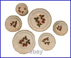 Vintage Mikasa Strawberry Festival Lot Bowls Plates Platter