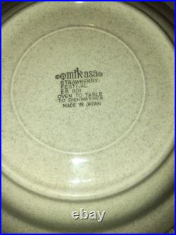 Vintage Mikasa Strawberry Festival Lot Bowls Plates Platter