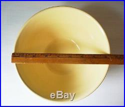 Vintage Mixing Bowls (nesting) pottery USA Oven Proof SET OF 5 blue yellow peach