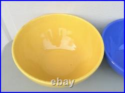 Vintage Mixing Nesting Bowl Set Colored Pottery Nice