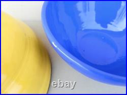 Vintage Mixing Nesting Bowl Set Colored Pottery Nice