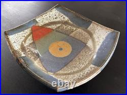 Vintage Modern Signed Ceramic Bowl Dish Handcrafted Glazed Pottery