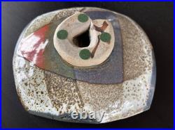 Vintage Modern Signed Ceramic Bowl Dish Handcrafted Glazed Pottery