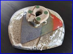 Vintage Modern Signed Ceramic Bowl Dish Handcrafted Glazed Pottery