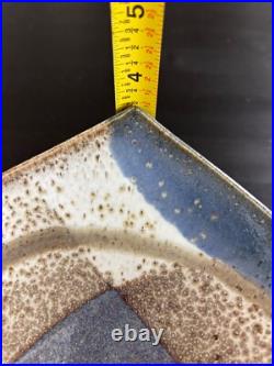 Vintage Modern Signed Ceramic Bowl Dish Handcrafted Glazed Pottery