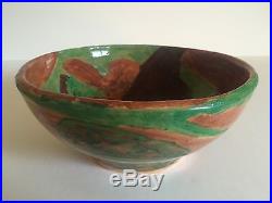 Vintage Moise Gross Organic Design Hand Thrown Studio Pottery Ceramic Bowl
