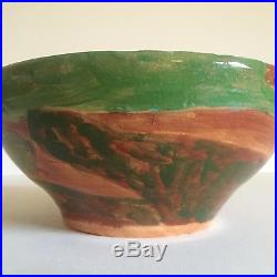 Vintage Moise Gross Organic Design Hand Thrown Studio Pottery Ceramic Bowl