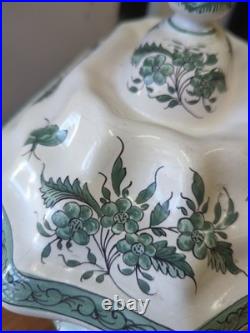 Vintage Monstiers Faience French Pottery Tureen With Grotesques