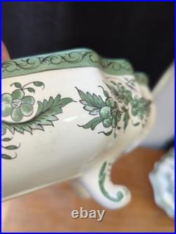 Vintage Monstiers Faience French Pottery Tureen With Grotesques