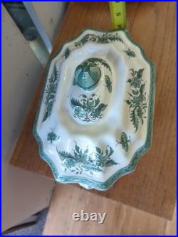 Vintage Monstiers Faience French Pottery Tureen With Grotesques