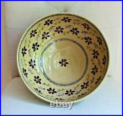 Vintage NICHOLAS MOSSE Pottery Bowl Clematis Pattern 11