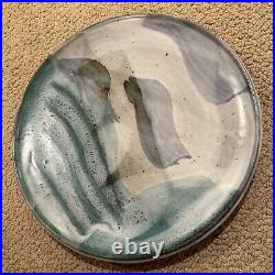 Vintage Nancy Manes Plum Studio Pottery Hanging 13 1/4 Wall Plaque