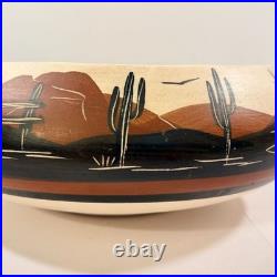 Vintage Native American Navajo Pueblo Pottery Bowl Juan Redeye Bowl Pot